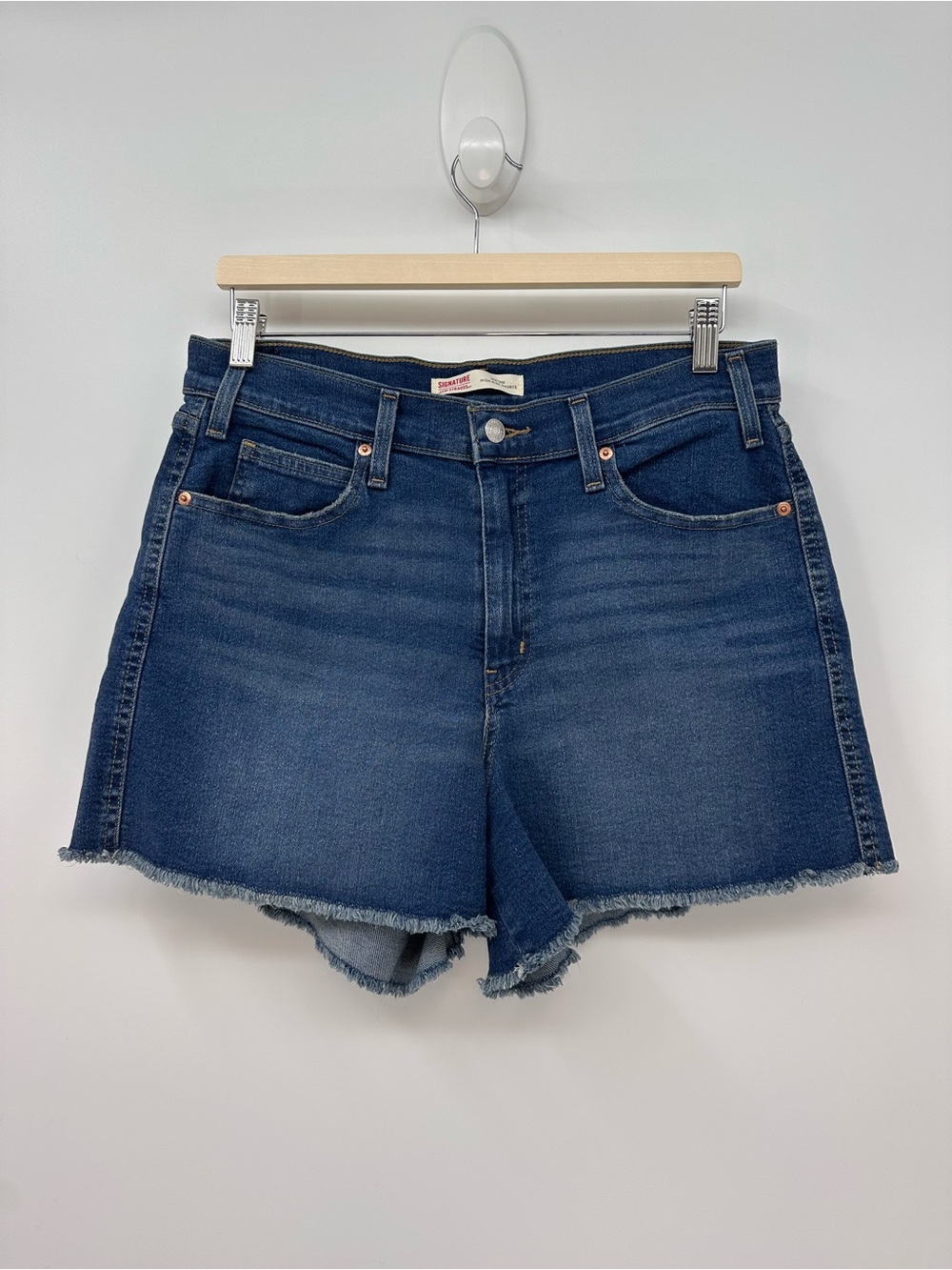 Levi's Heritage High-Rise Denim Cutoff Shorts Size 14